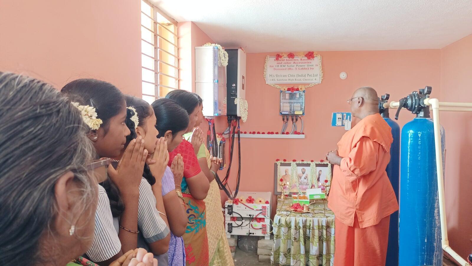 Inauguration of Solar Power Unit